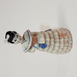 Vintage Handpainted Ceramic Arts Studio (CAS) "Summer Belle" Figurine / Bell